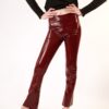 Red Latex Trousers