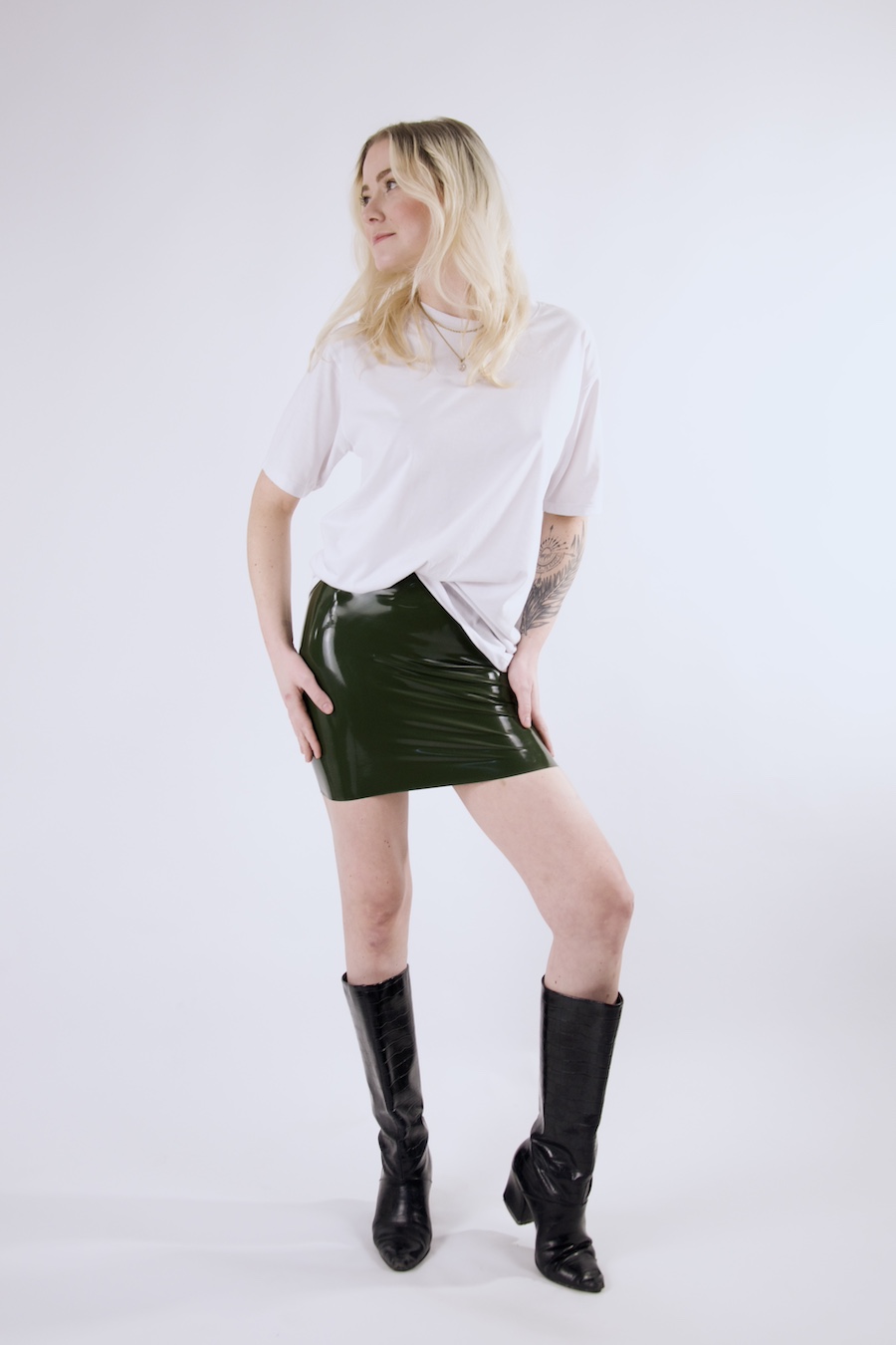 Latex Mini Skirt