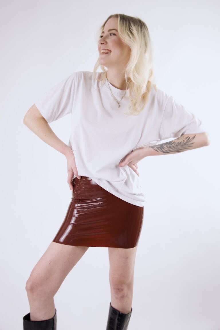 Latex Mini Skirt