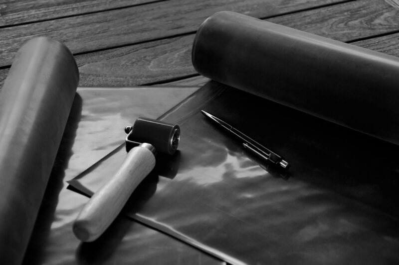 Latex material preparation for handcrafted fashion by Ardore