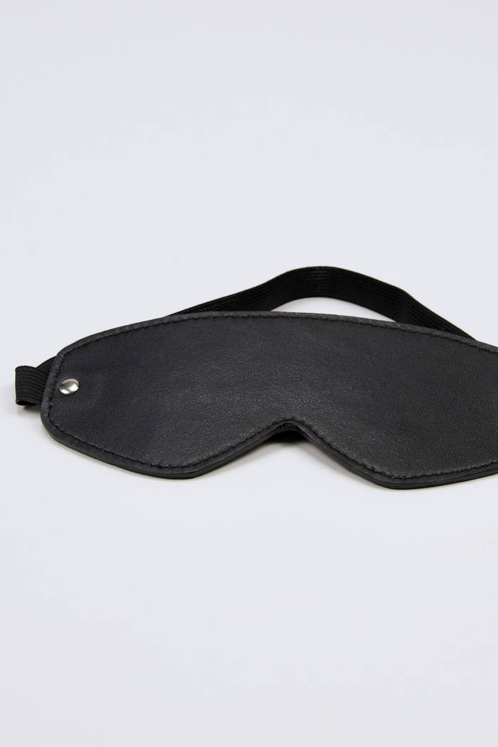 Leather Eye Mask Black